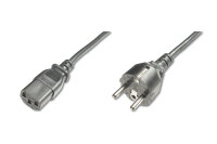 DIGITUS Netzanschlusskabel, 1,8m, Schuko - C13, schwarz