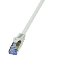 LogiLink PrimeLine Patchkabel S/FTP CAT6a  25cm grau...