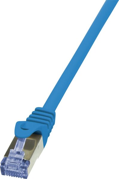 Logilink Patchkabel CAT6A  S/FTP AWG26 PIMF  0,50m blau