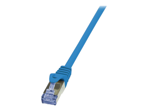 Logilink PrimeLine Patchkabel CAT6a S/FTP AWG26 2x RJ45 SteckerPIMF 1m blau