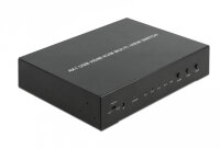 DELOCK KVM 4 in 1 Multiview Switch 4 x HDMI mit USB 2.0