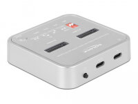 DELOCK Dockingstation M.2 NVMe SSD + M.2 SATA SSD SD Express