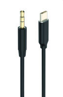 2GO Audiokabel AUX/MP3 für USB Type-C - Stereo 100cm...