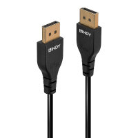 LINDY 0.5m Slim DisplayPort 1.4 Cable