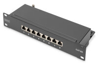 DIGITUS Patchpanel 1HE 10" 8-Port Cat6A Class E...