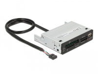 DELOCK 3.5 USB 2.0 Card Reader 5 Slot + 1 x USB 2.0 Typ-A