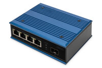 DIGITUS Switch Ind. 4-Port  10/100                    blau