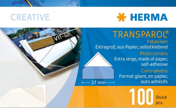 HERMA Transparol Fotoecken extra-gross                100St.
