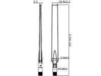DELOCK WL-Antenne RP-SMA 4-7dBi Kippgelenk schwarz