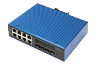 DIGITUS Switch 8 + 4 10G Uplink Port L3 managed Gigabit PoE