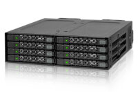 Backplane IcyDock 8x6,3cm SATAI-III in 1x5,25" SSD/HDD 7mm