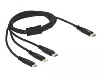 DELOCK Ladekabel 3 in 1 USB-C < Lightning/Micro...