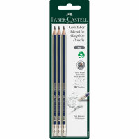 FABER-CASTELL Bleistift Goldfaber G-tip HB 3x BK