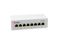 Equip Patchpanel  8xRJ45 Cat6a Desktop        500MHz RAL7035