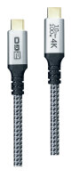 2GO Schnellladekabel USB-C 100W 10Gbps  1,2m
