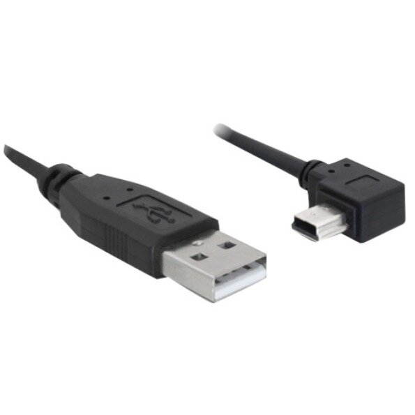 DELOCK USB Kabel A -> Mini-B St/St 0.50m 90°