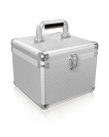 Schutzkoffer IcyBox  10x2,5" o. 3,5" HDD/SSD Aluminium retail