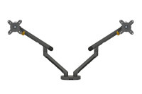 BakkerElkhuizen Monitorarm BE Flexible Dual dunkelgrau...