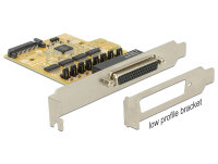 DELOCK PCI Express x1 Karte zu 4 x Seriell mit Spannungsver.