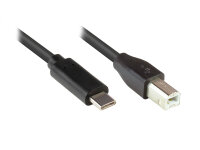 Good Connections USB2.0 Kabel C-B schw. 3m