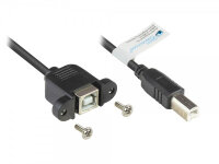 Good Connections USB2.0 Verlängerung A-Einbaub. B  0,3m