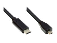 Good Connections USB2.0 Kabel   Micro B-C schw. 1m