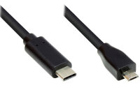 Good Connections USB2.0 Kabel   Micro B-C schw. 2m