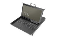 DIGITUS Modulare Konsole 17"HD  LCD,8-port HDMI KVM...