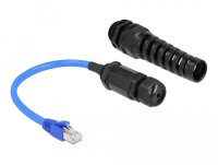 DELOCK Kabel RJ45 Stecker zu RJ45 Buchse Cat.6 Wasserdicht