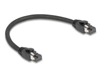 DELOCK RJ45 Netzwerkkabel Cat.8.1S /FTP 25 cm bis 40 Gbps sw