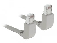 DELOCK Netzwerkkabel RJ45 Cat.6A S/FTP oben/oben gew. 1m