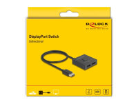 DELOCK DisplayPort Switch 2 auf 1 bidirektional 8K