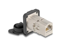 DELOCK D-Typ RJ45 Einbaubuchse / Kupplung Cat.6A STP IP66