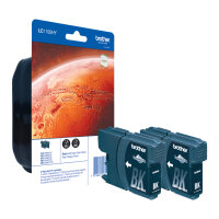 Patrone Brother LC-1100HYBKBP2 Twin Pack mit Security-Tag