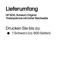 HP C2P05AE 62 XL schwarz