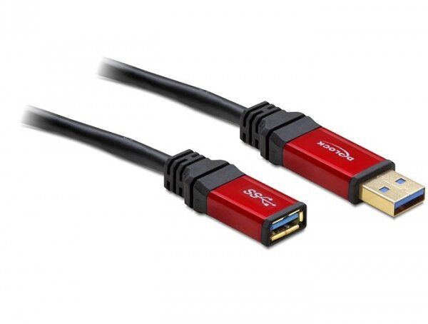 DELOCK USB3.0 Verl.  A -> A St/Bu 3.00m Premium