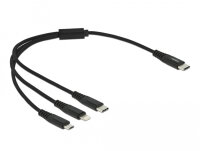 DELOCK USB Ladekabel 3 in 1 USB Type-C zu 8 Pin Lightning