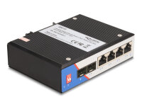 DELOCK Industrie Gigabit Ethernet Switch 4 Port RJ45 2 Port