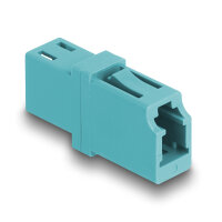 DELOCK  LWL Kupplung LC Simplex Buzu LC Simplex Bu OM3 aqua
