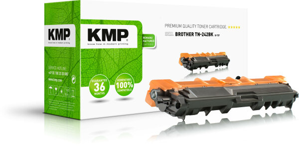 KMP Toner Brother TN-242BK/TN242BK black 2.500 S. B-T57 remanufactured