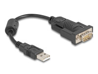 DELOCK Adapter USB 2.0 A > 1x Seriell DB9 RS-232 St/St...