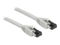 DELOCK RJ45 Netzwerkkabel Cat.8.1S/FTP 0,5m bis 40Gbps Grau