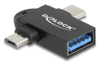 DELOCK Adapter USB 10 Gbps 2 in 1 USB-A Bu > USB-C St