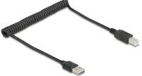 Delock Spiralkabel EASY-USB 2.0 Typ-A Stecker zu USB Typ-B