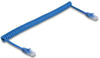 DELOCK RJ45 Spiralkabel Stecker zu Stecker Cat.6 UTP 0,6-1,2