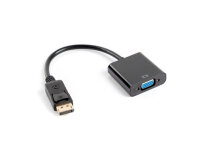 LANBERG Displayport (M)V1.1->VGA(F) Kabel 0,2m schwarz