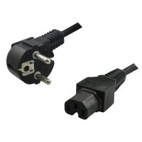 Logilink Warmgeräte Netzkabel Schukon.90° auf...