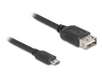 DELOCK USB 2.0 Kab USB Typ Micro-B St zu USB Typ-A Bu 3 m