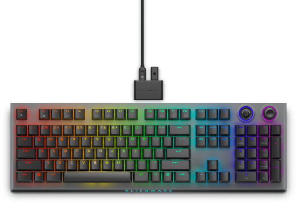Alienware Tri-Mode RGB Mech UBS-C/2,4GHz/BT5.1 QWERTY Black