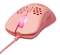 Deltaco Gaming Maus USB, RGB, pink